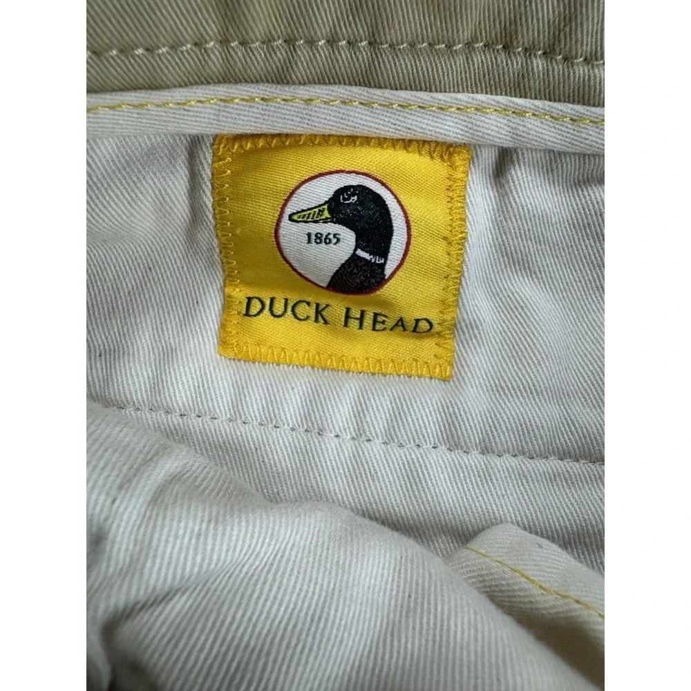 Duck Head Flat Front Khaki Short Mens 42 Beige Cotton Spandex Preppy B3